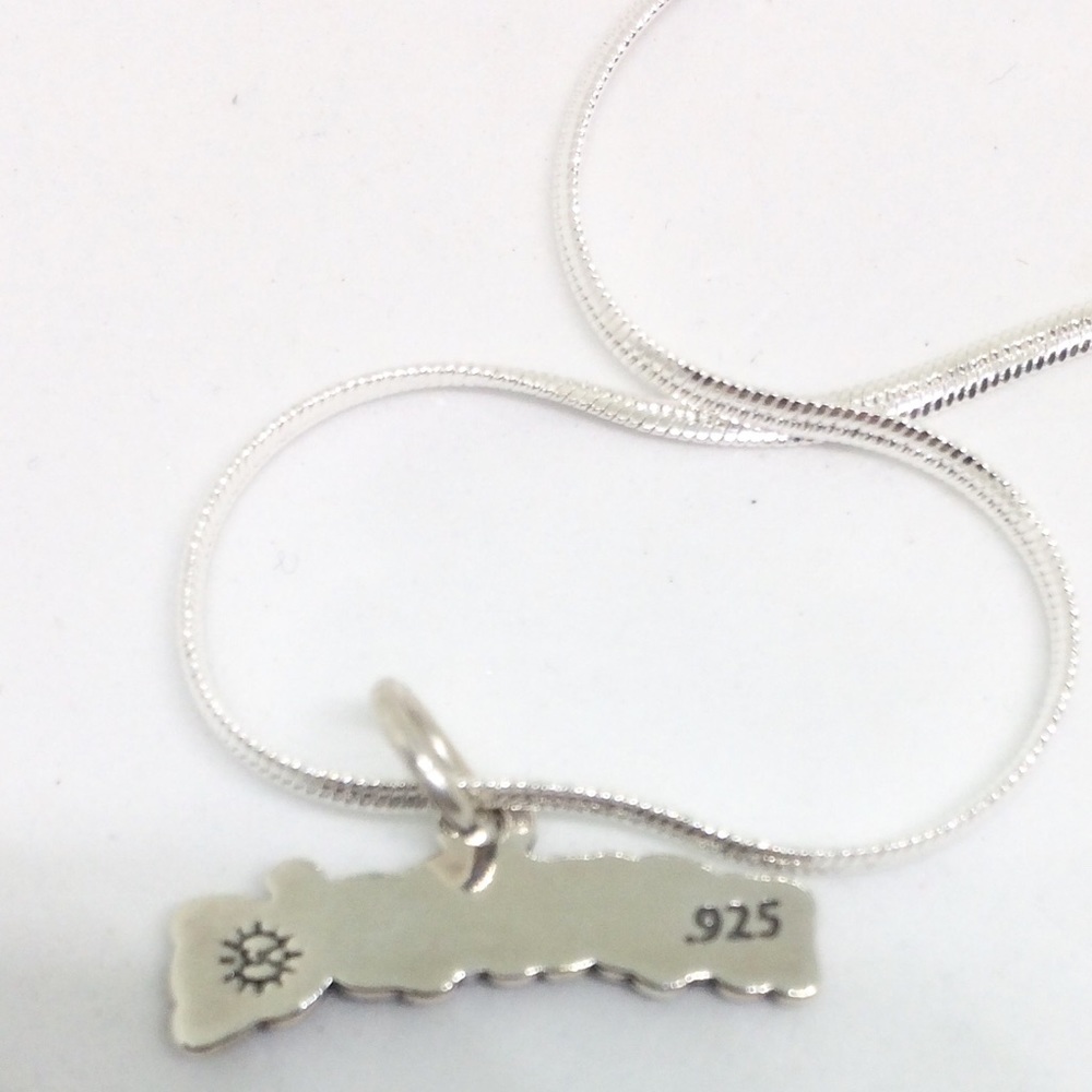 ‼️Sterling SILVER 🎀NAMASTE NECKLACE - Picture 2 of 5
