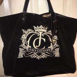 Juicy Couture black tote bag
