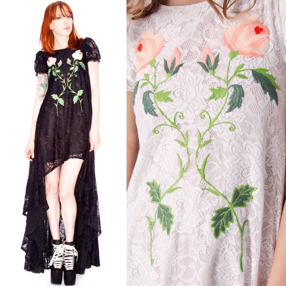 Wildfox White Label West Was Won Black Lace Dress