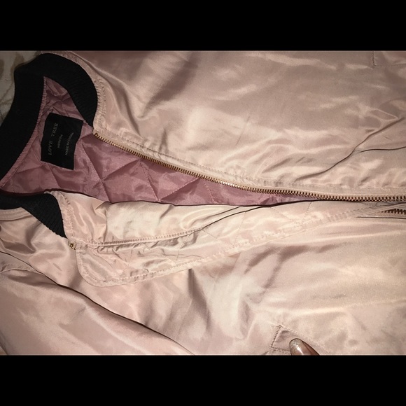 Soft pink/ blush bomber jacket - Picture 2 of 3