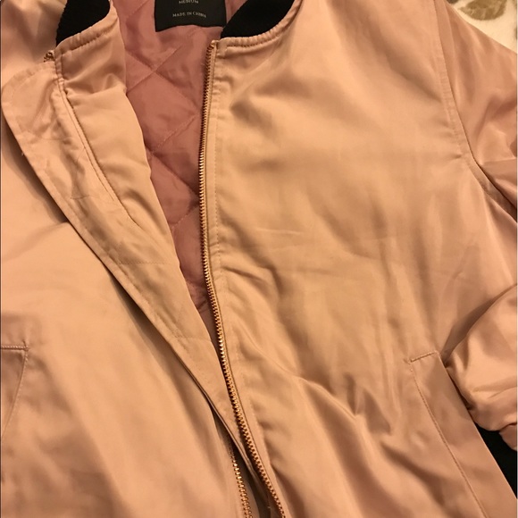 Soft pink/ blush bomber jacket - Picture 3 of 3