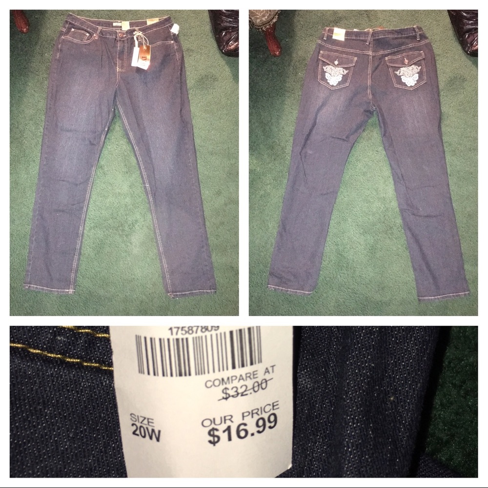 It's Fashions Plus Size jeans in 20W
