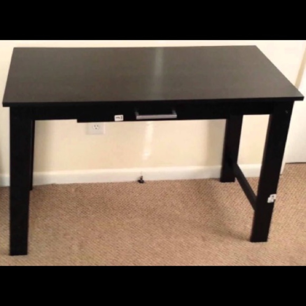 Writing Desk(black)- with sliding drawer