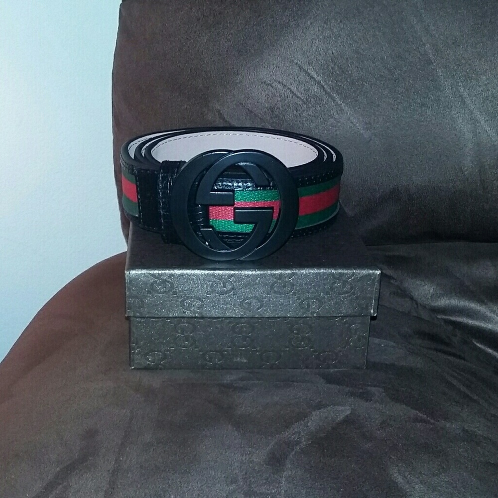 A Gucci designer belt