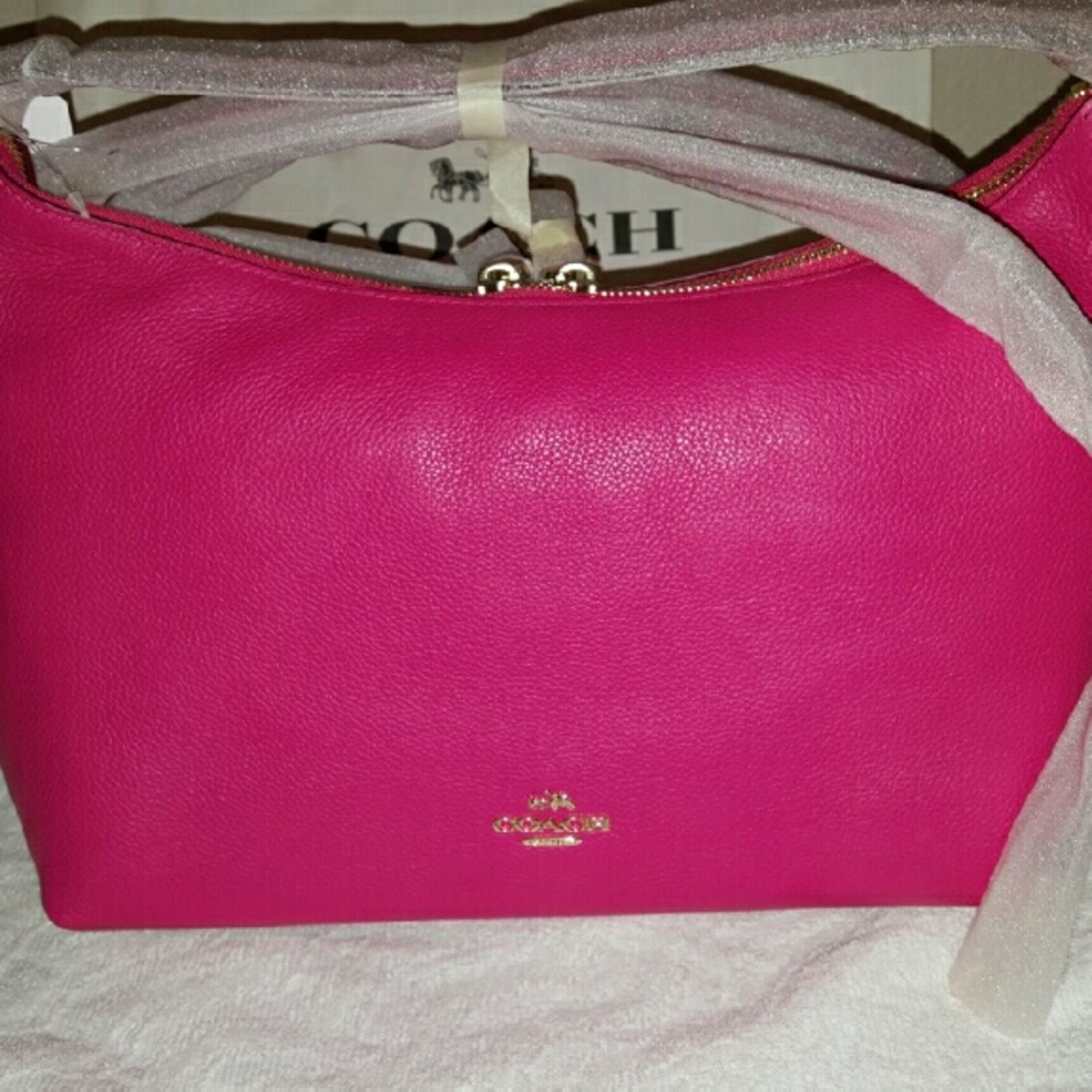 Pink fusia coach purse
