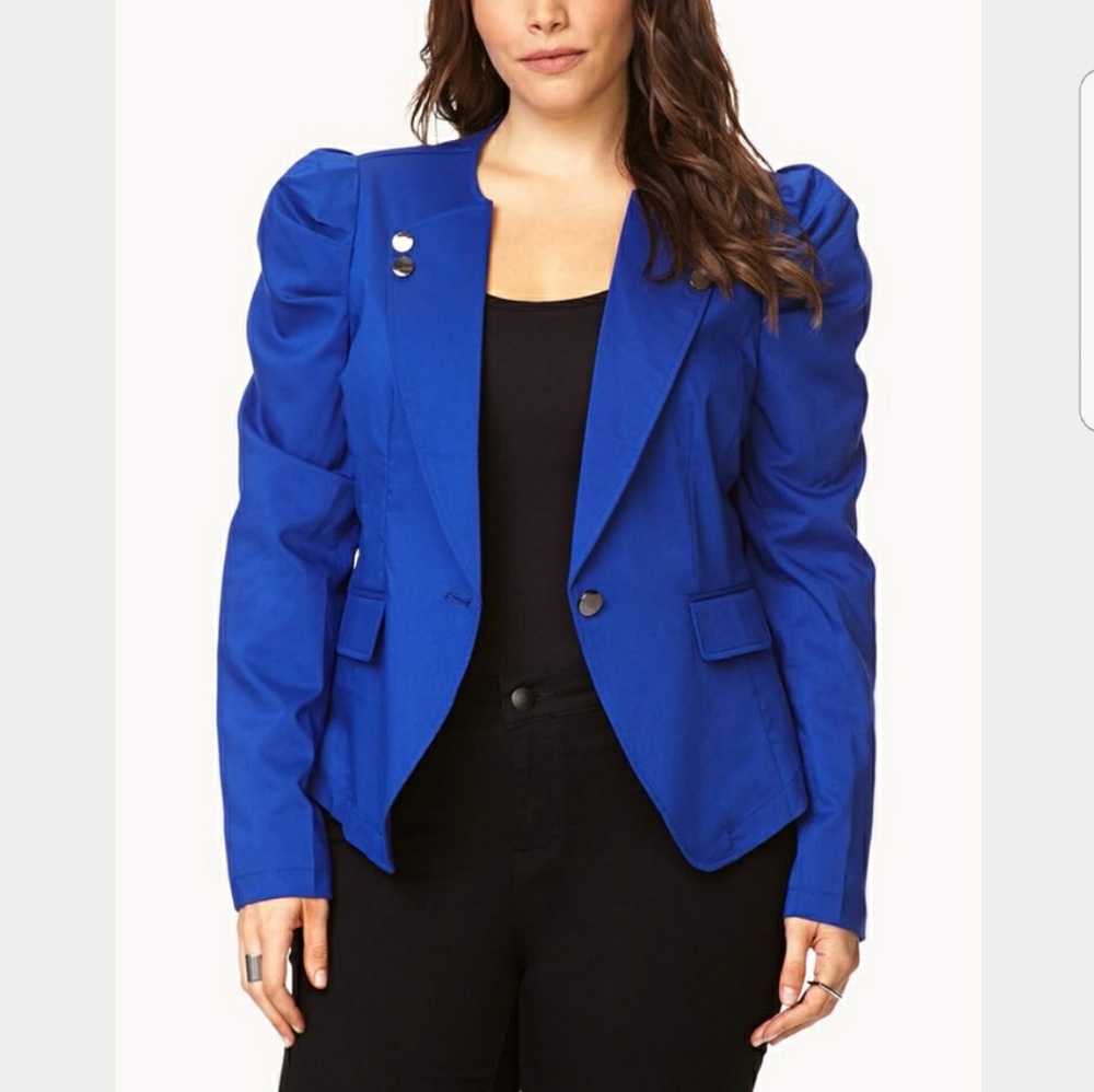 Stylish Structured Cobalt Blazer