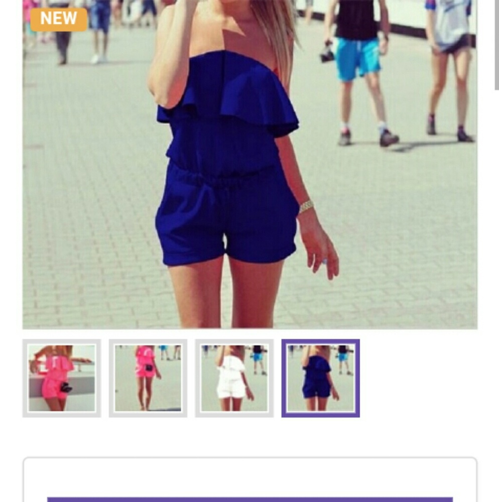 One Piece Ruffled Romper