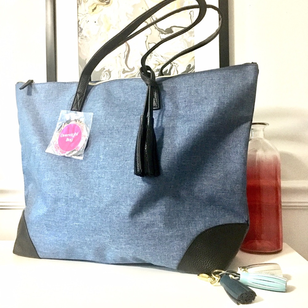 Fashion Tote with Tassel Accent
