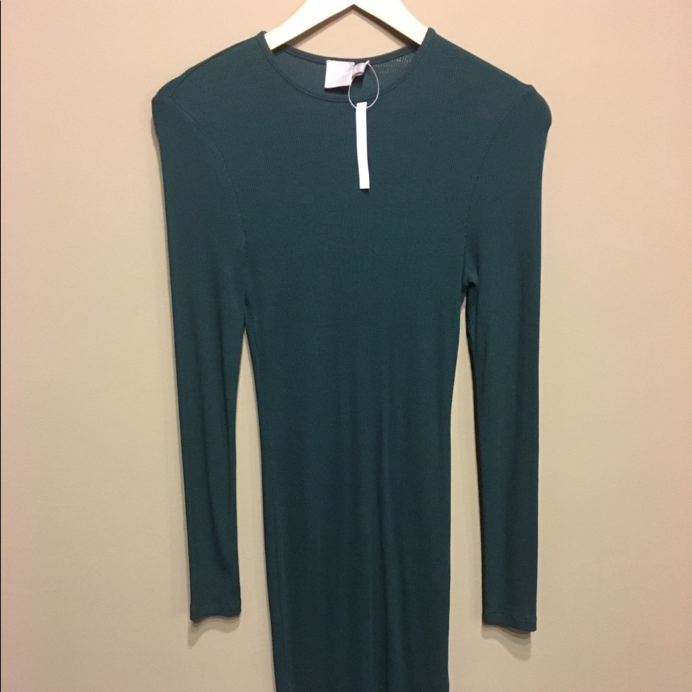 ASOS Midi Bodycon Long Sleeves dress Rib, 4