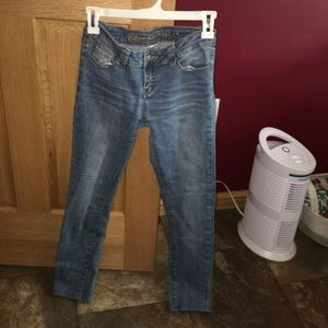 Blue asphalt jeans Hemmed for shorter person