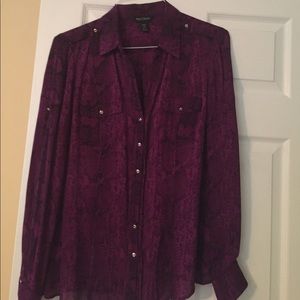 White House Black Market silk blouse