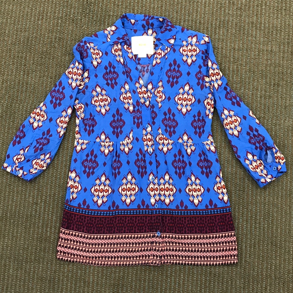 Anthropologie Maeve 3/4 sleeve blouse