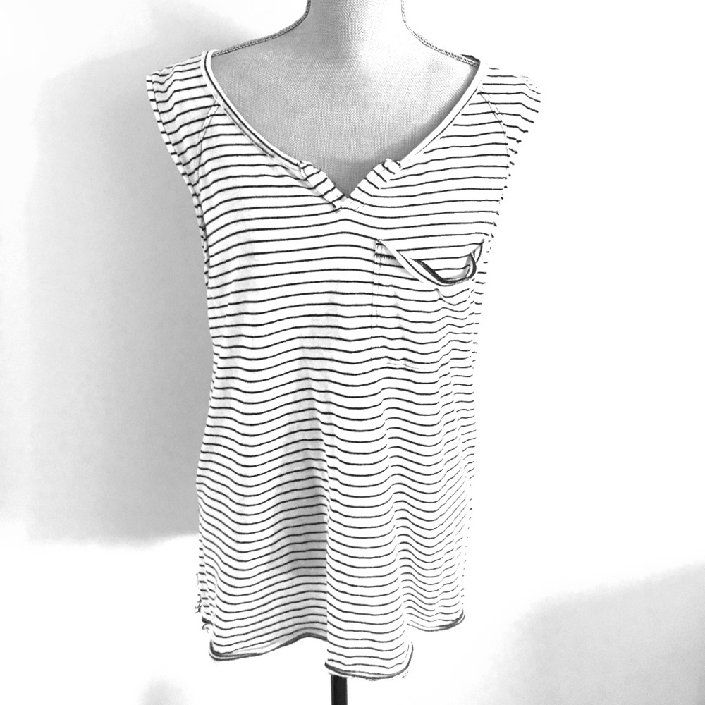 We The Free by Free People split neck pocket tank