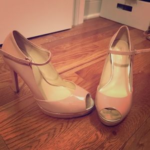 Peep toe heels