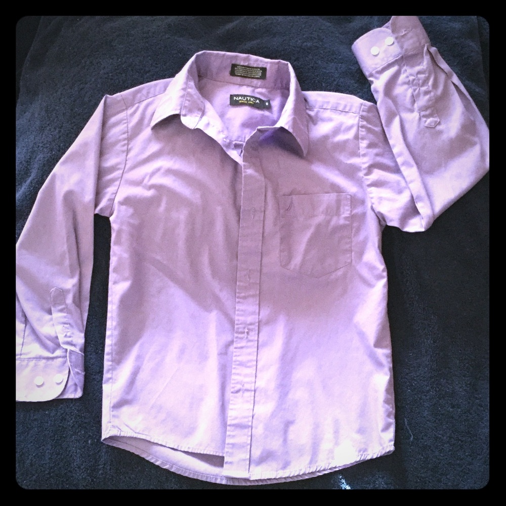 Boys Nautica button up polo