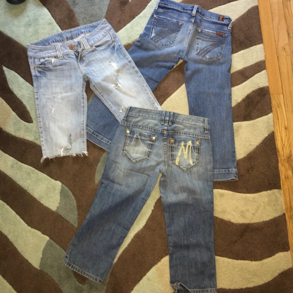 NAME BRAND denim Capri's