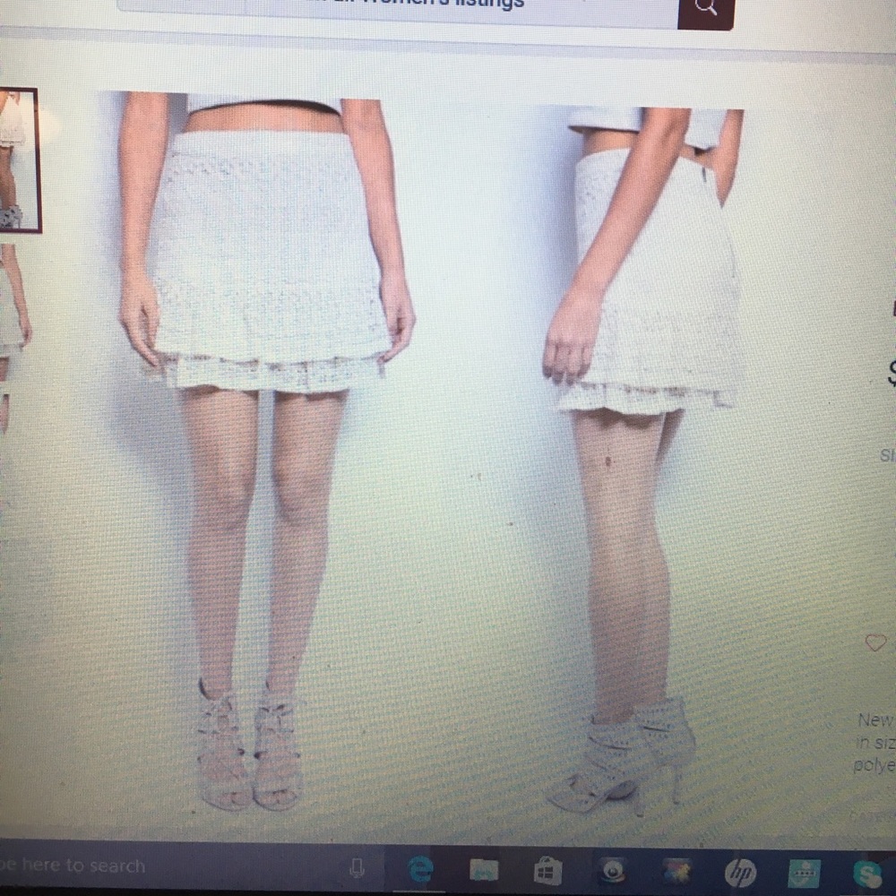 PRICE REDUCTION!! Ruffle Mini Skirt NWOT - Picture 3 of 4