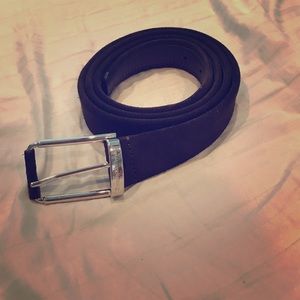 Zegna brown suede belt size 40