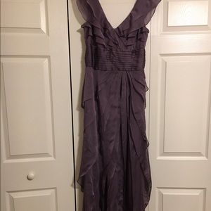 Adrianna Papell purple chiffon long dress