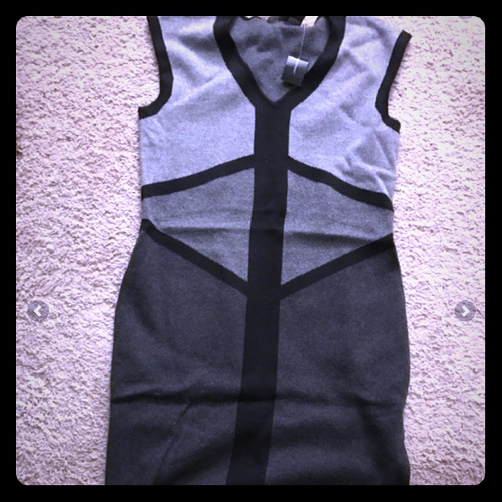 Ashley Stewart Tri-tone empire waist dress