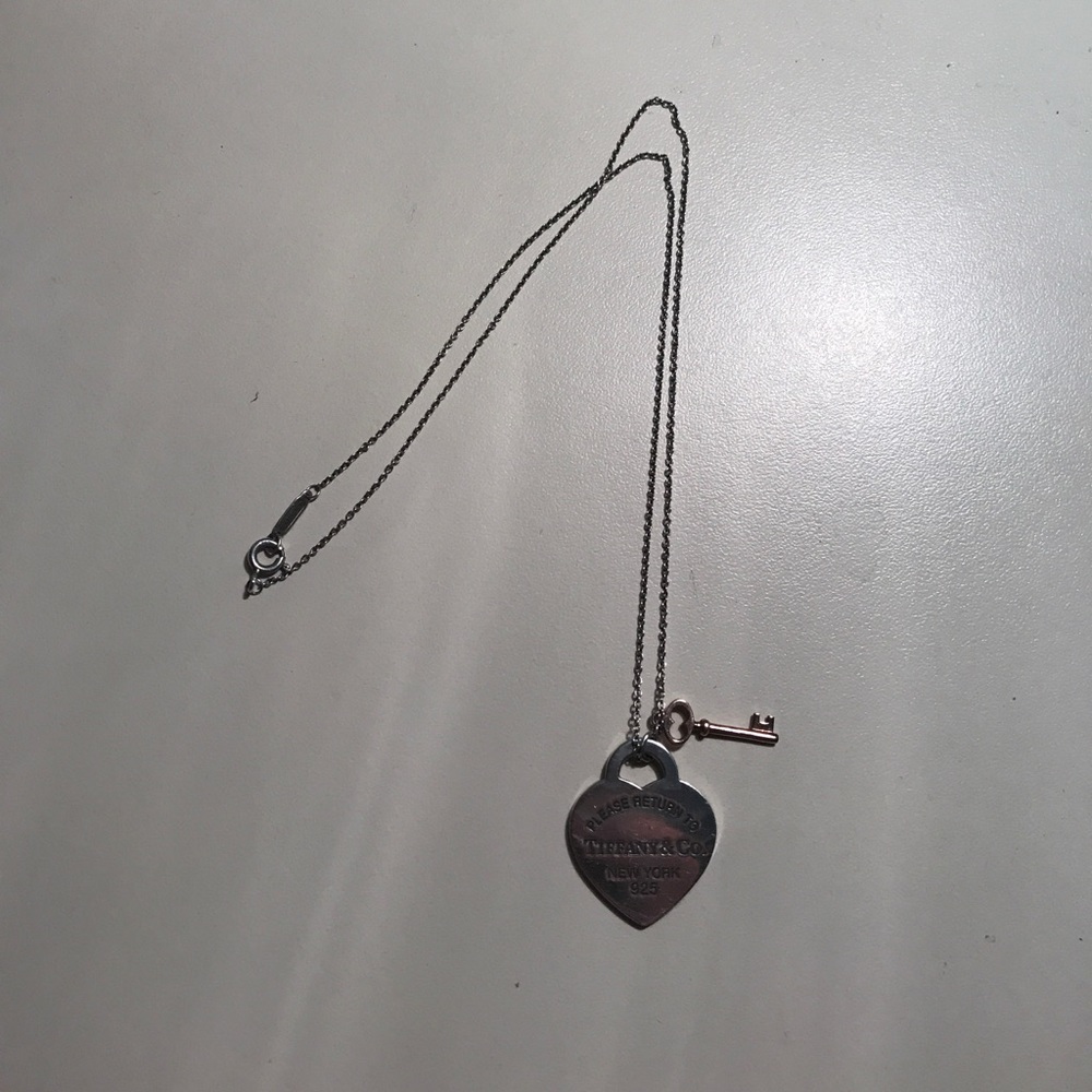 Tiffany & Co. heart &key necklace.
