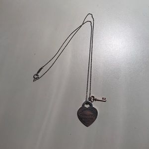 Tiffany & Co. heart &key necklace.