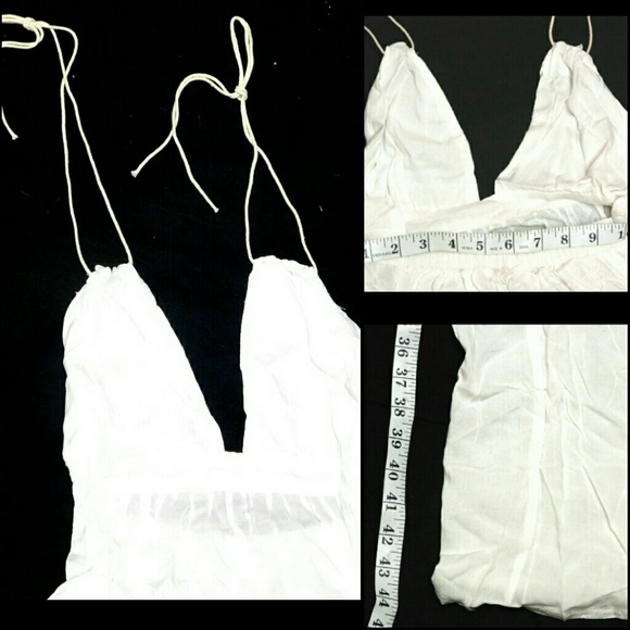 💥ONE LRG LEFT💥💝WHITE BOHO TIE BACK MAXI DRESS - Picture 6 of 8