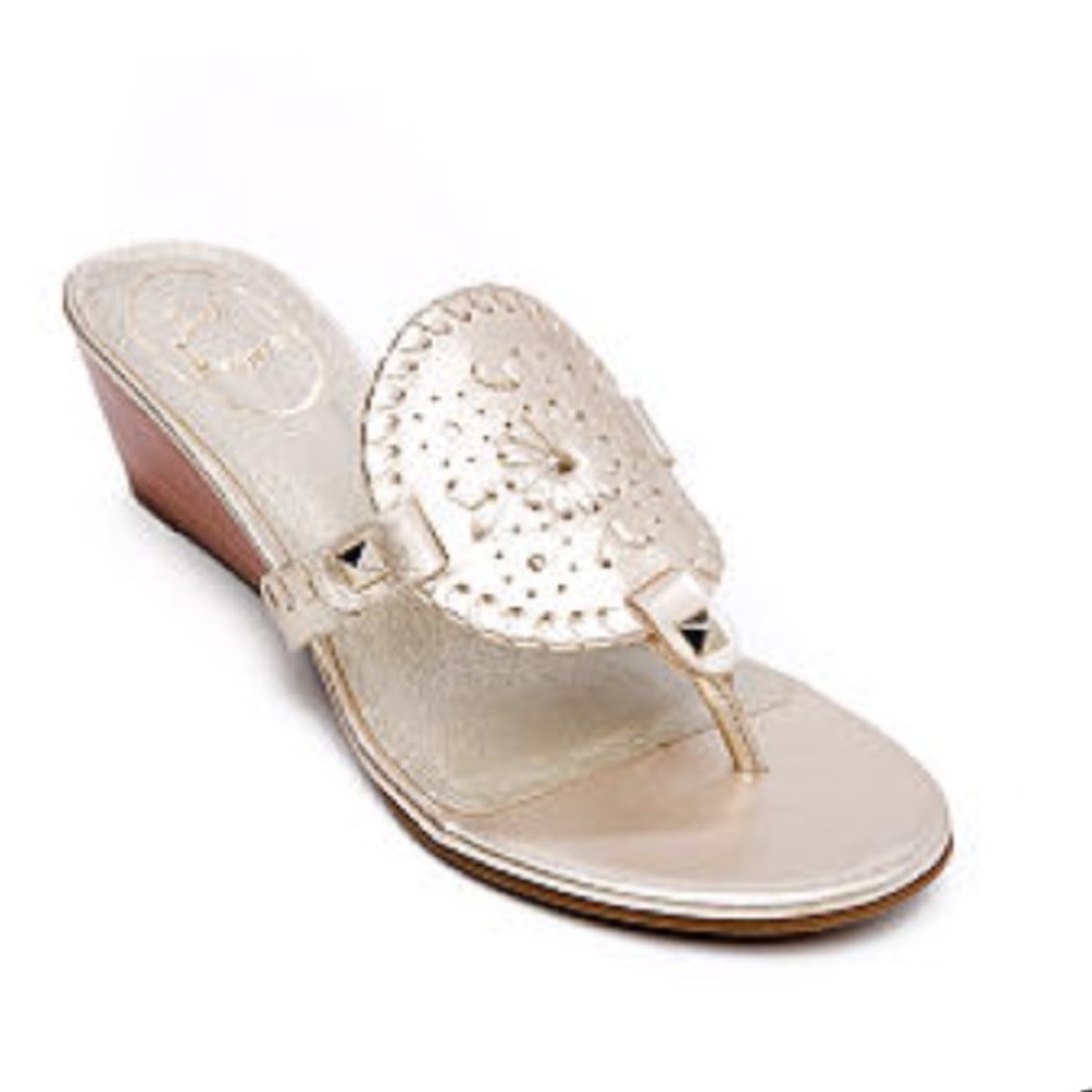 Jack Rogers Devyn Wedge in Gold