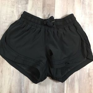 LULULEMON Women's Hotty Hot shorts in black.