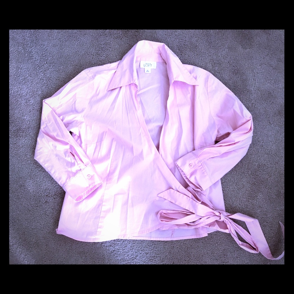 Ann Taylor Loft Wrap Shirt