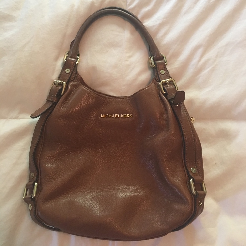 Michael Kors camel leather purse