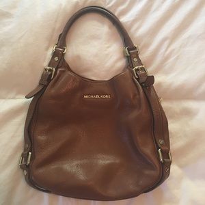 Michael Kors camel leather purse