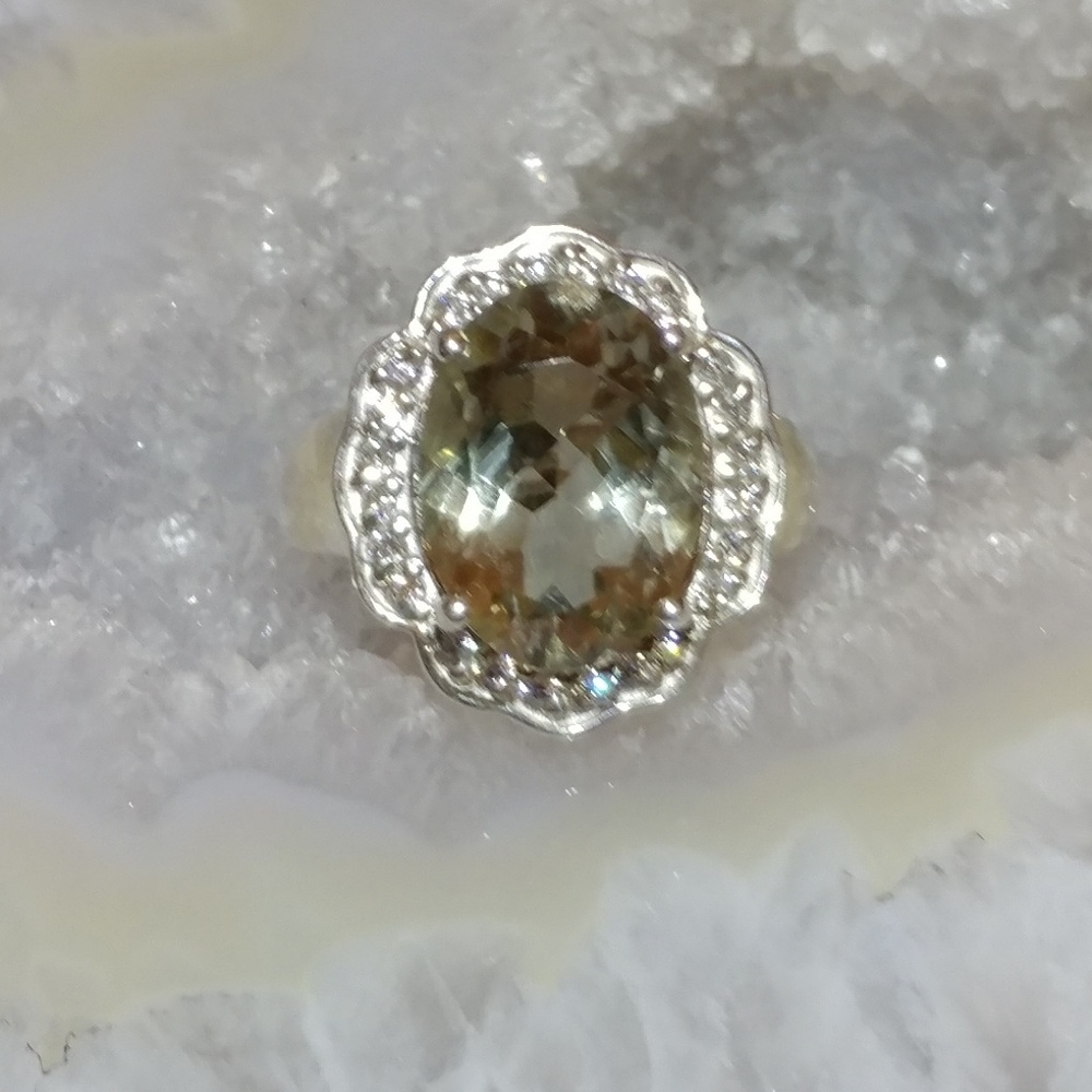 Green Amethyst ring