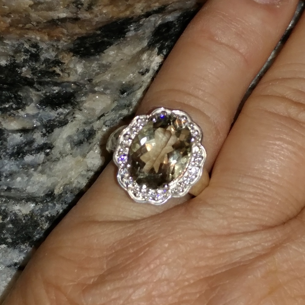 Green Amethyst ring - Picture 4 of 6