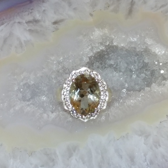 Green Amethyst ring - Picture 2 of 6