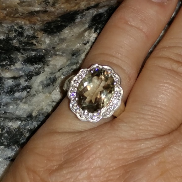 Green Amethyst ring - Picture 4 of 6