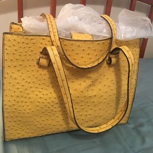 Mustard yellow big tote / purse