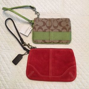 2 coach wristlets.