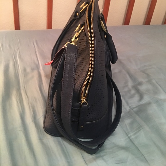 Versatile navy blue purse / satchel - Picture 2 of 4