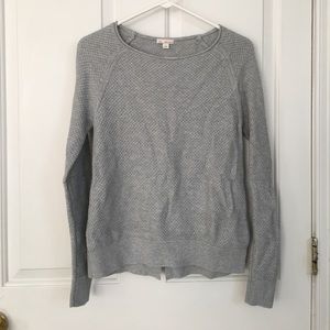 GAP gray sweater with cute back detail