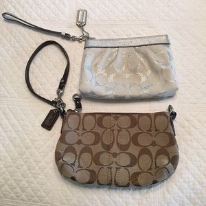 2 coach wristlets.