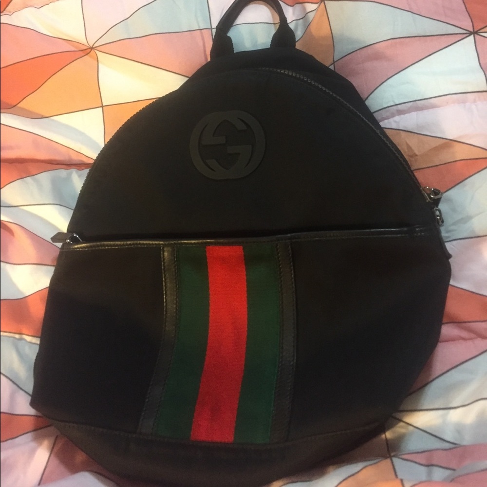 Black Gucci Canvas Backpack PARANA
