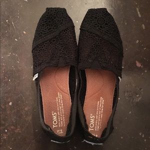 Black Moroccan Crochet Toms