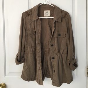 NWOT American Eagle Brown cargo utility jacket