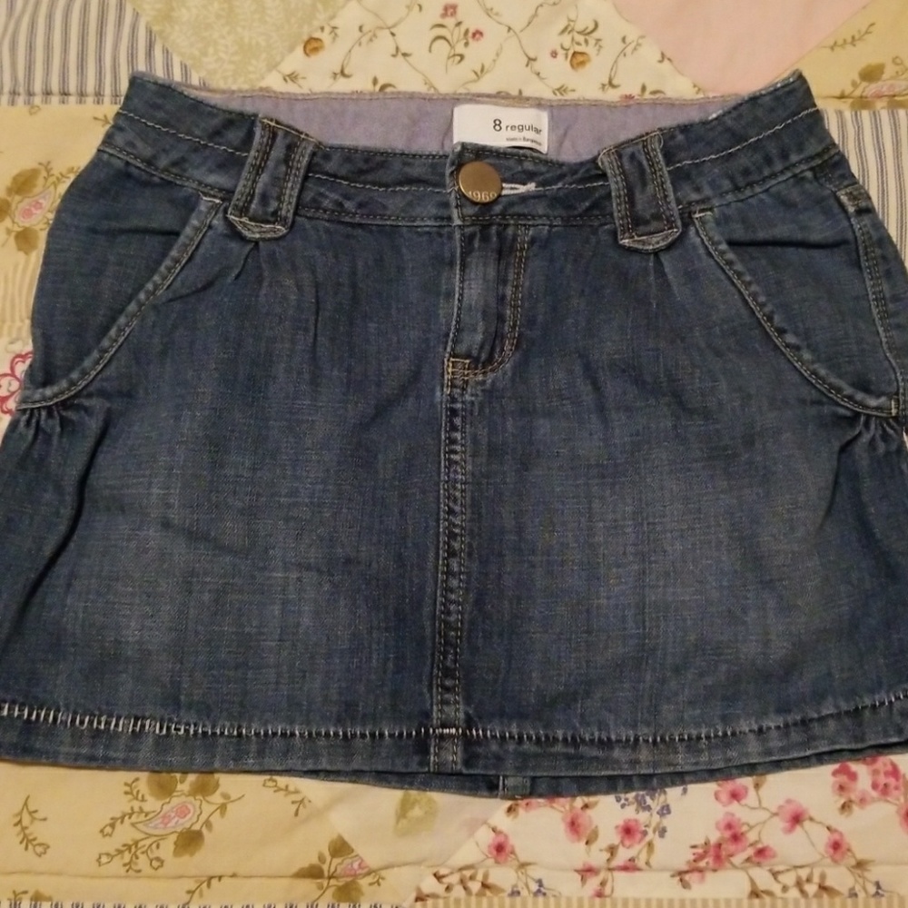 Gap Girls Size 8 Denim Mini Skirt EUC!