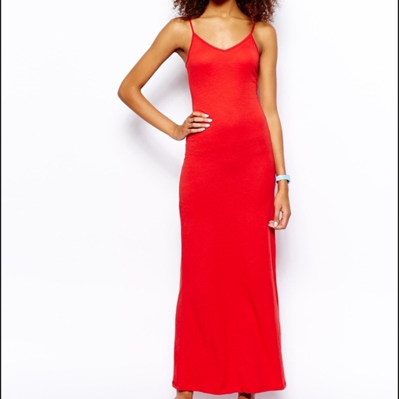 Bloomingdales Red Maxi Dress - Picture 2 of 4