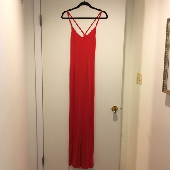 Bloomingdales Red Maxi Dress - Picture 3 of 4