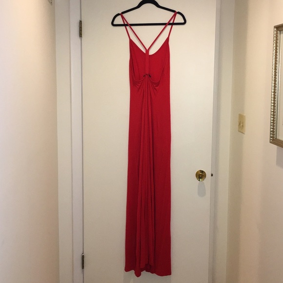 Bloomingdales Red Maxi Dress - Picture 4 of 4