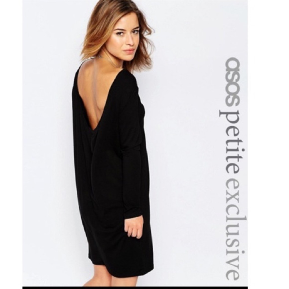 ASOS petite cowl back dress
