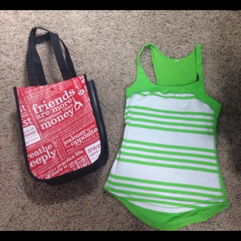 Lululemon Tank & Bag 🕉